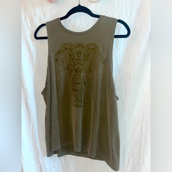 Evolution and Creative Active Elephant Ribbed Tank 🌵Small - Picture 1 of 5